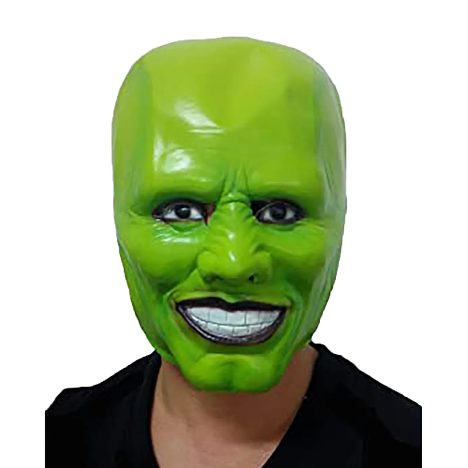 

The Mask Funny Green Latex Mask Movie Cosplay Headgear Halloween Fancy Dress Clothing Accessories