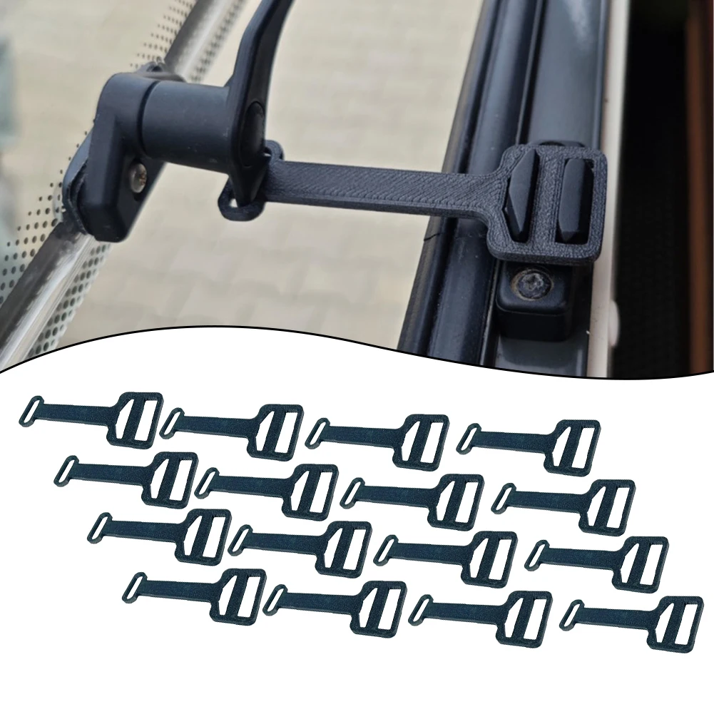 

16PCS Plastic Caravan Window Vent Holder Fixed Bracket For Standard Latche Improve Air Circulation Camper Van Window Tow Rope