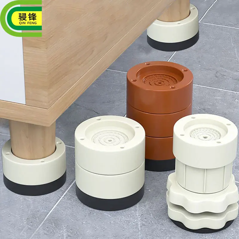 Plastic Furniture Leg Pads Table Chair Riser Pads Sofa Coffee Table Cabinet Heightening Pad  Protection Non-Slip Washer