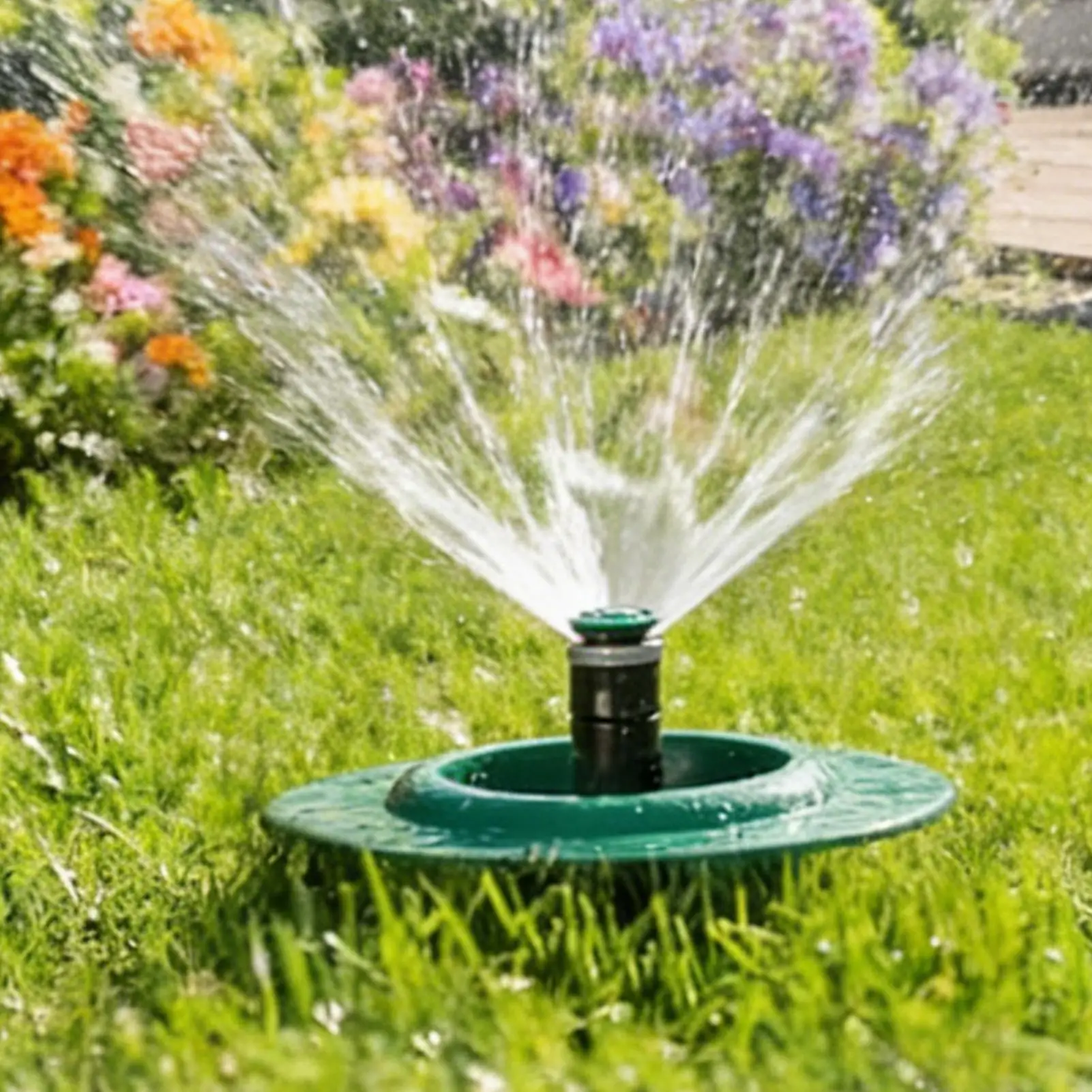 6pcs Lawn Sprinkler Head Protector Adjustable Depth Irrigation Protector Sprinkler Donut Guards For Lawn Yard Garden Backyard