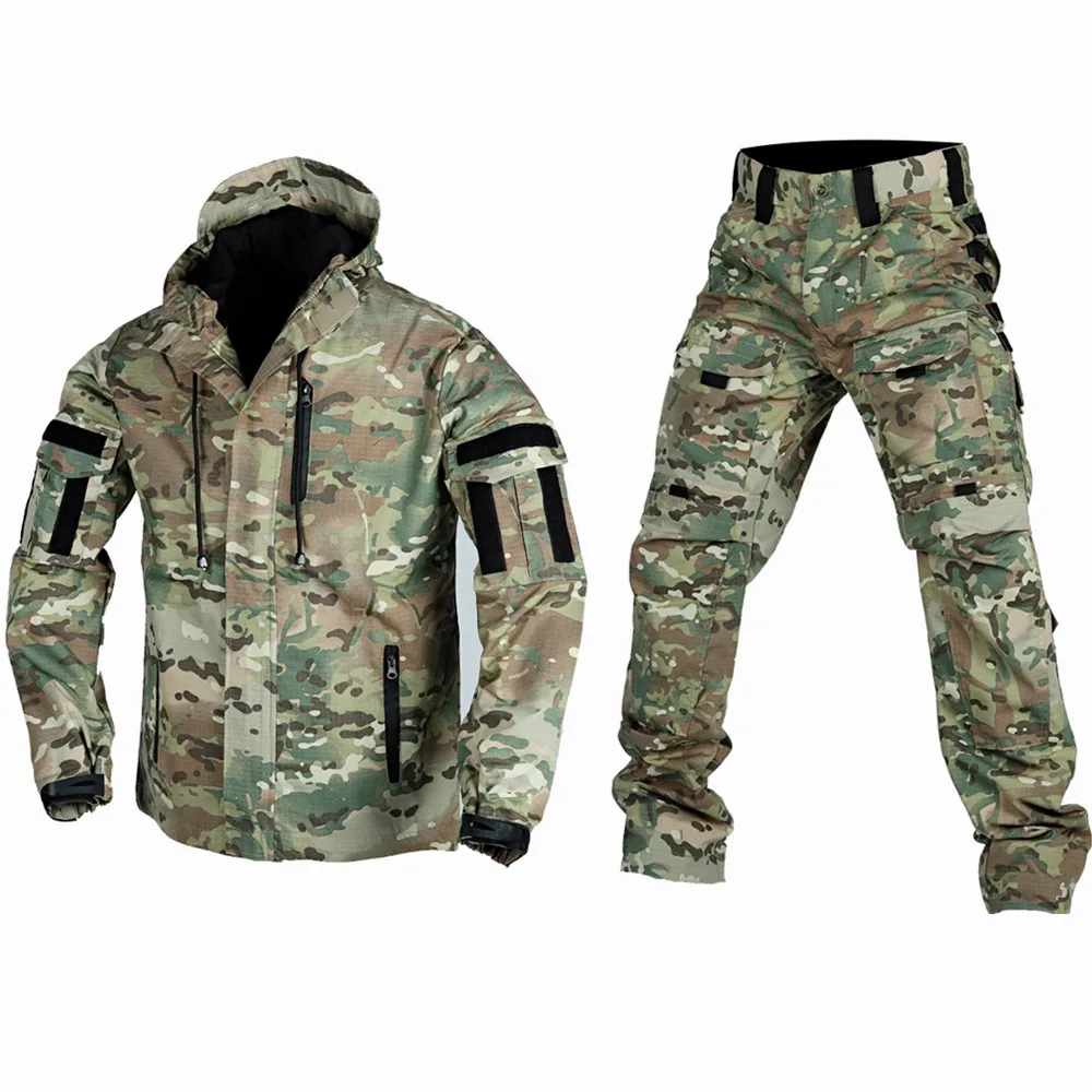 2023 Men's Spring and Autumn Outdoor Invaders Wear-resistant Multi-pocket Special Forces Tactical Army Fan Mountaineering Pants