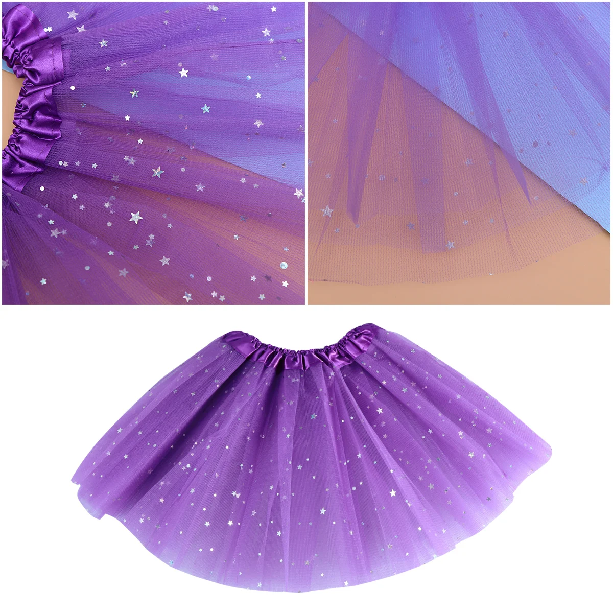 

Baby Girl Skirts Net Veil Tulle Skirt Kids Clothes Dark Purple Toddler Ball Gown Party Costume Dance School Halloween Outfit