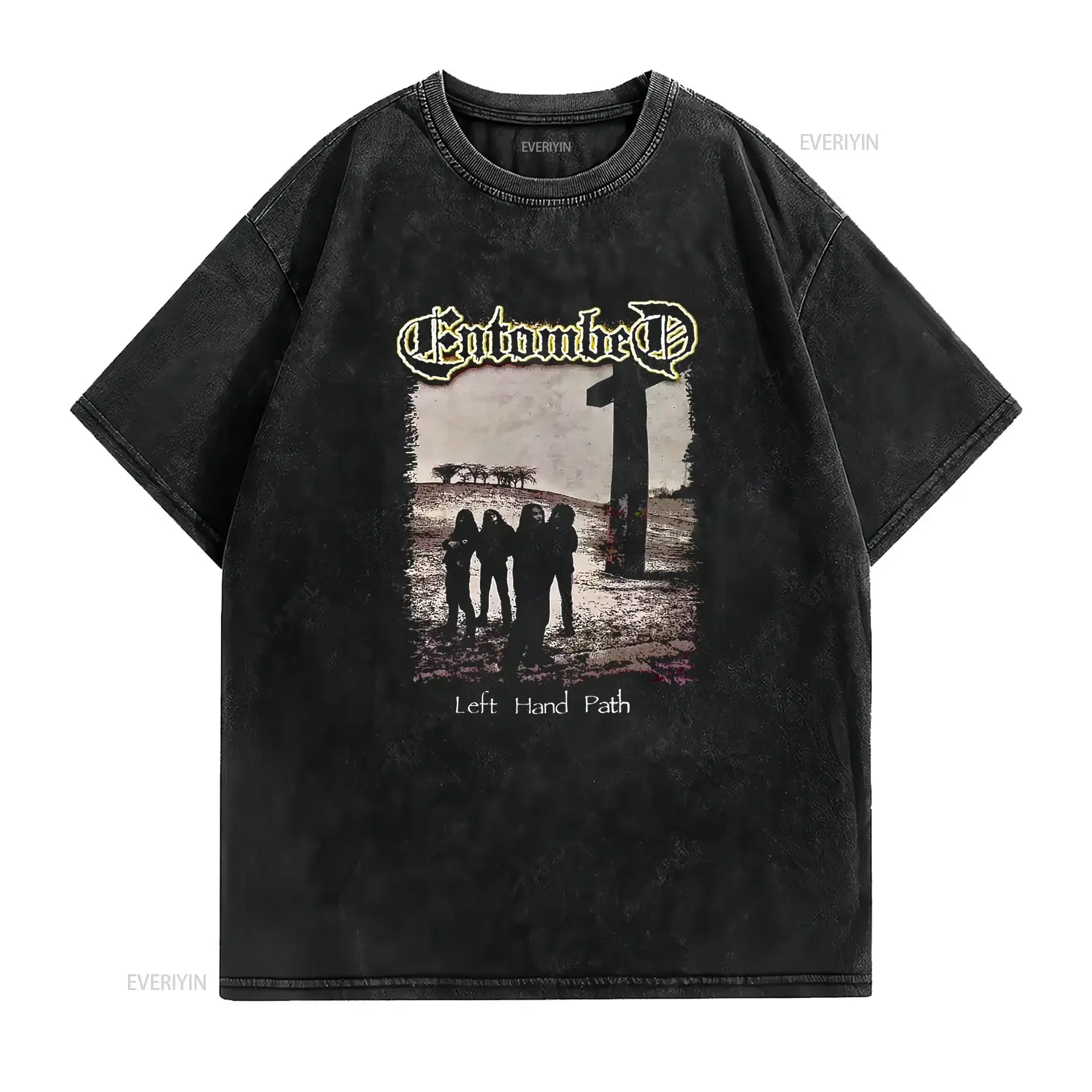 Left Hand Path Entombed T Shirt Bitter Loss Drowned All Size vintage Washed Comfortable graphic Unisex Top For Everyday Wear