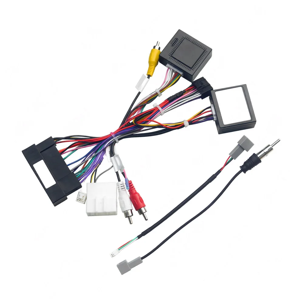For Hyundai Veloster 2011 Dedicated Wiring Harness with CANBUS Support for Horizontal 16 Pin Large Screen Head Units