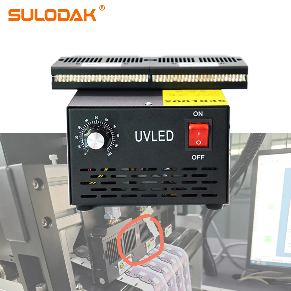 

F10010 Line Source Curing Lamp Air Cooling UV LED Linear Curing System UV Ink Pre-curing Lamp for Online Coding Machine