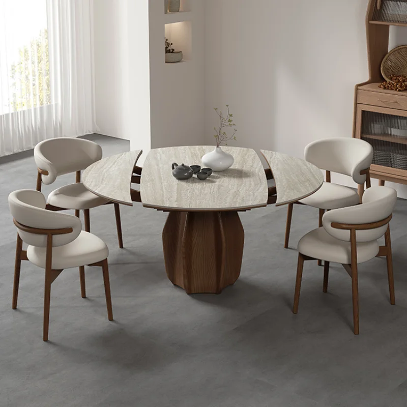 Set Round Mobile Dining Tables Modern Coffee Table Cabinets Living Room Breakfast Nook Furniture Comedor Service Sets Tea