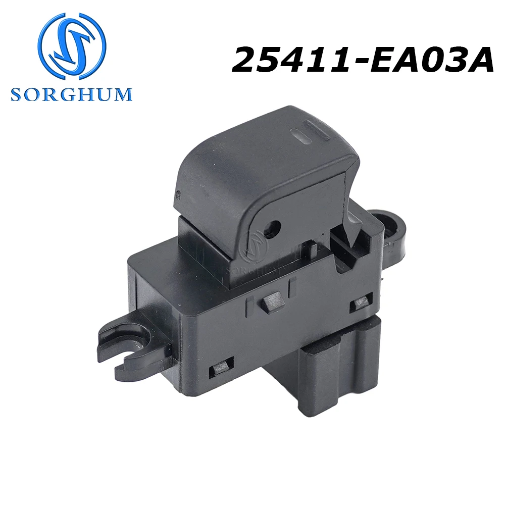 SORGHUM 25411-EA03A Car Power Window Control Switch Single Button For Nissan Murano Teana Qashq 2007-2011 25411-EA00A 6 Pins