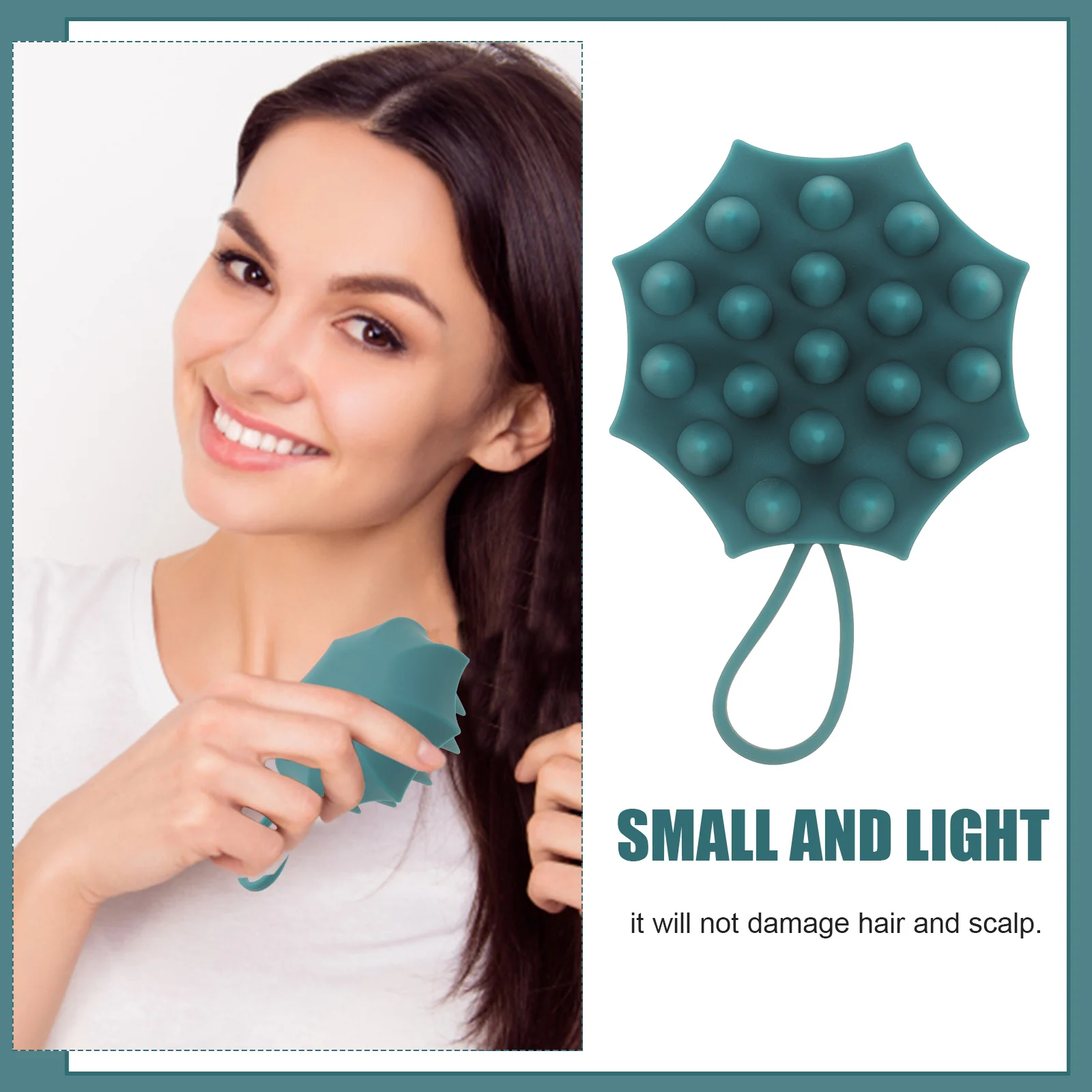 

Shampoo Brush Massage Comb Exfoliating Detangle Scalp for Dandruff Removal Hair Scrubber Shower Massager Tool Cleaning