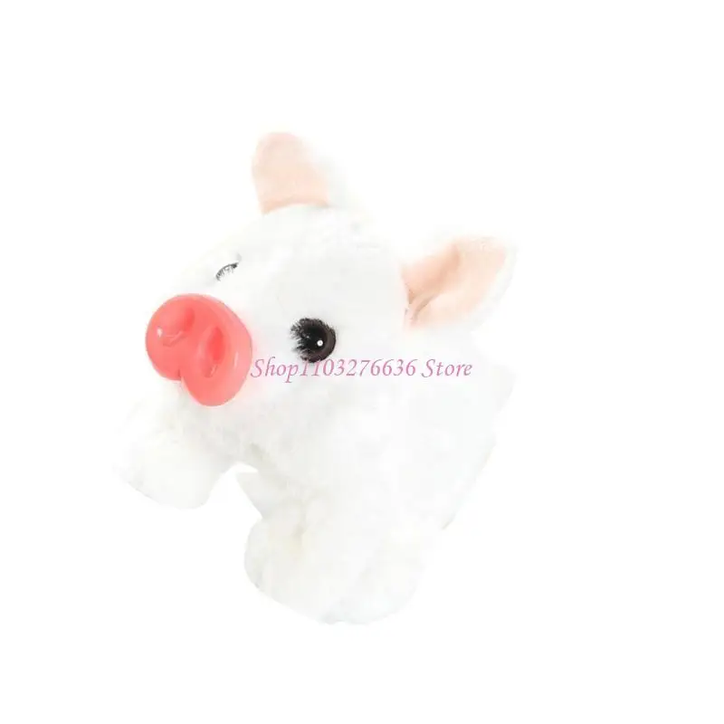 R6FD Soft Plush Activated Stuffed Animal Pig With Life Like Action For Children Early Learning Sensory Developmental Pet Toy