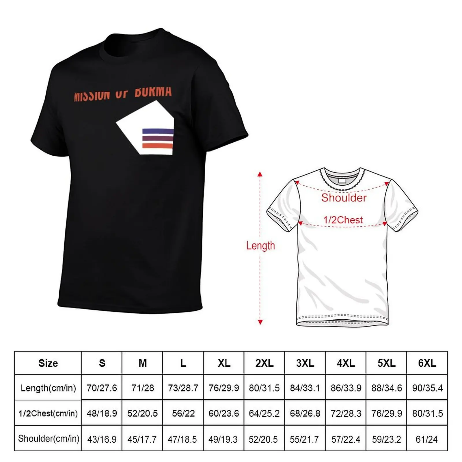 Mission of Burma T-Shirt cotton man t-shirts shirts graphic tee t shirts for men cotton
