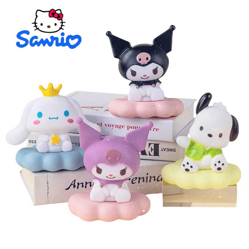 

Kulomi Sanrio's New Cartoon Internet Celebrity Birthday Cake Decoration Desk Ornament Glowing Cloud Light Cake Baking Plugin