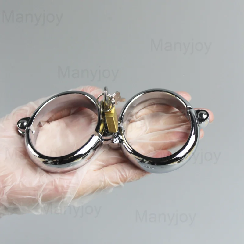 أصفاد معدنية بيضاوية للجنسية BDSM قيود عبودية أصفاد جنسية أصفاد للكاحل ألعاب جنسية للكبار أدوات الرقيق ألعاب للأزواج