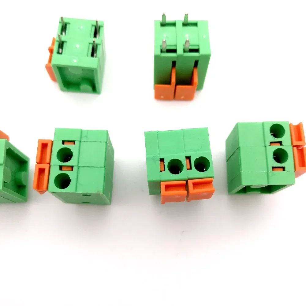 10pcs KF142V-5.08mm 141V-2.54mm Vertical KF142R 141V Right Angle FFKDSA 250V10A 2P 3P Spliceable PCB Wire Spring Terminal Block