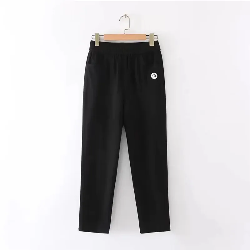 Calça Harun de cintura alta feminina, calça justa, estilo ocidental solto, calça casual feminina, rabanete grande, primavera, verão, nova, 2021