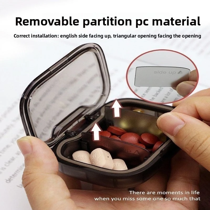 Creative Portable Mini Medicine Pill Box Drug Storage Box Pills Dispenser Pill Organizer Vitamin Tablet Pillbox Case Container