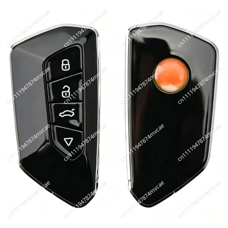 4-Button Smart Car Remote Key, Intelligent Key Fob with Transponder Chip, Universal Replacement Remote