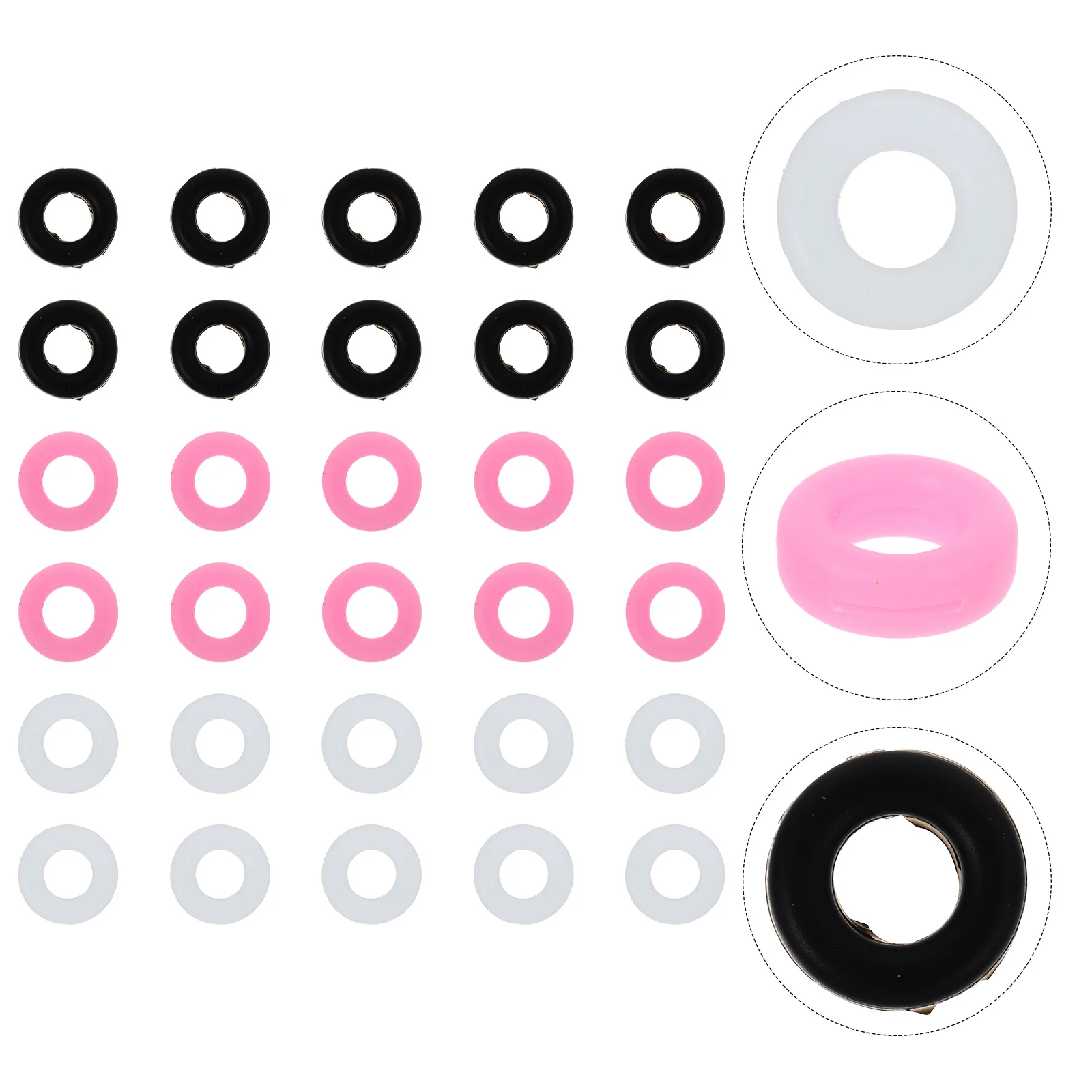 

30Pcs Silicon Eyeglass Leg Covers Anti-Slip Ear Socks Round Retainers Lightweight Glasses Leg Replacements Outdoor Activities