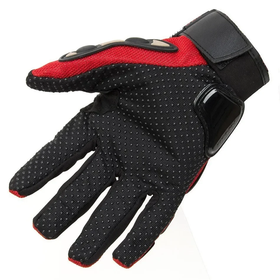 Hot Sale!! Summer Winter Full Finger Motorcycle Gants Luvas Motocross Leather Motorbike Guantes Moto Racing Gloves Red Black