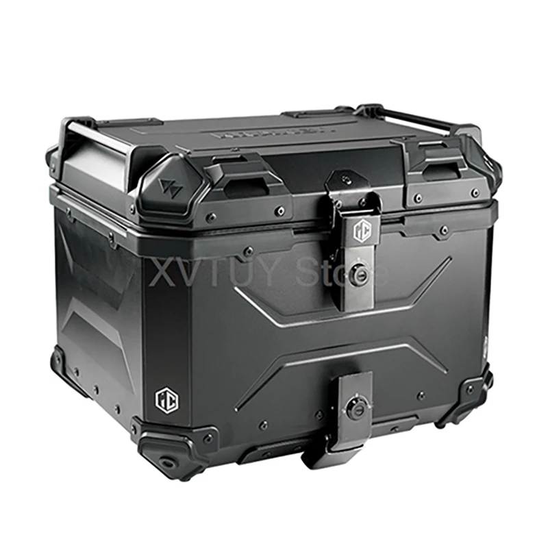 

For BMW Universal CNC Aluminum Motorcycle Helmet Box Trunk 45L 55L Top Tail Rear Travel Luggage Storage Lockable Tool Cases