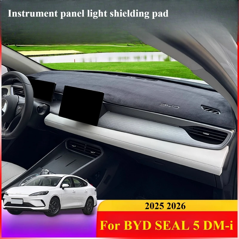 

Car Dashboard Cover Mat For BYD SEAL 5 DM-i 2025 2026 Car LHD Leather Dashmat Pad Dash Mat Covers Dashboard Accessories