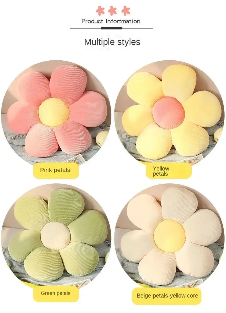 Sunflower Pillows Small Daisy Cushions Petals Flowers Cute Birthday Gifts 40cm Home Decorations Bedroom Office Supplies 6 Styles