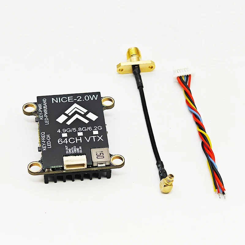 4.9G 5.8G 6.2G 2W VTX Transmitter 2000mw FPV Long Voyage VTX For RC FPV Drone Airplane / Quadcopter