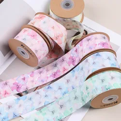 1 Meter Colorful Gradient Butterfly Hair Accessories DIY Gift Flowers Packaging Hat Bow Broken Flower Handwork Ribbon Lace Trim