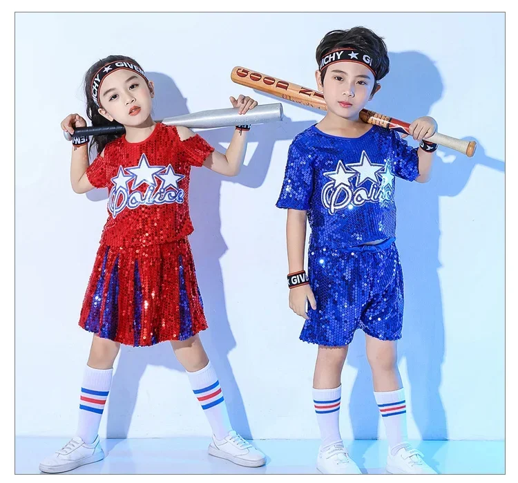 

2025Children Jazz Dance Costumes Girls Hip-hop For Girl Modern Stage Dancing Performances Kids Jazz Dance Costumes Clothing