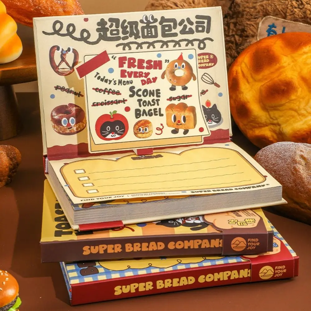 Bread Hardcover Schedule Planner Notebook To Do List Thicken B6 Notebook Planner 4 Colors Cute Diary Notepad Journal Notebook