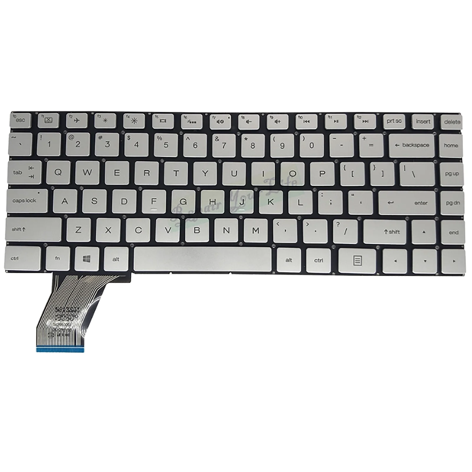 US Layout for PN NS133GA DK-298-US 342980001 Laptop Silver Keyboard
