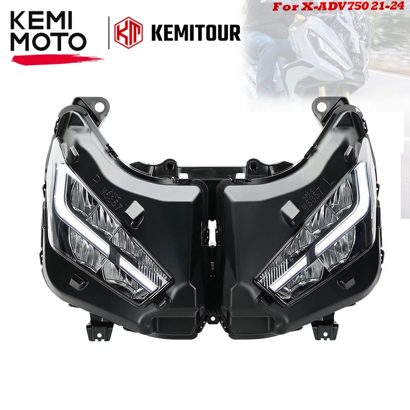 

Подходит для Honda X-ADV750 XADV 750, фара мотоцикла, лампа головного света X-ADV 750 2021 2022 2024 с передней фарой Emark в сборе