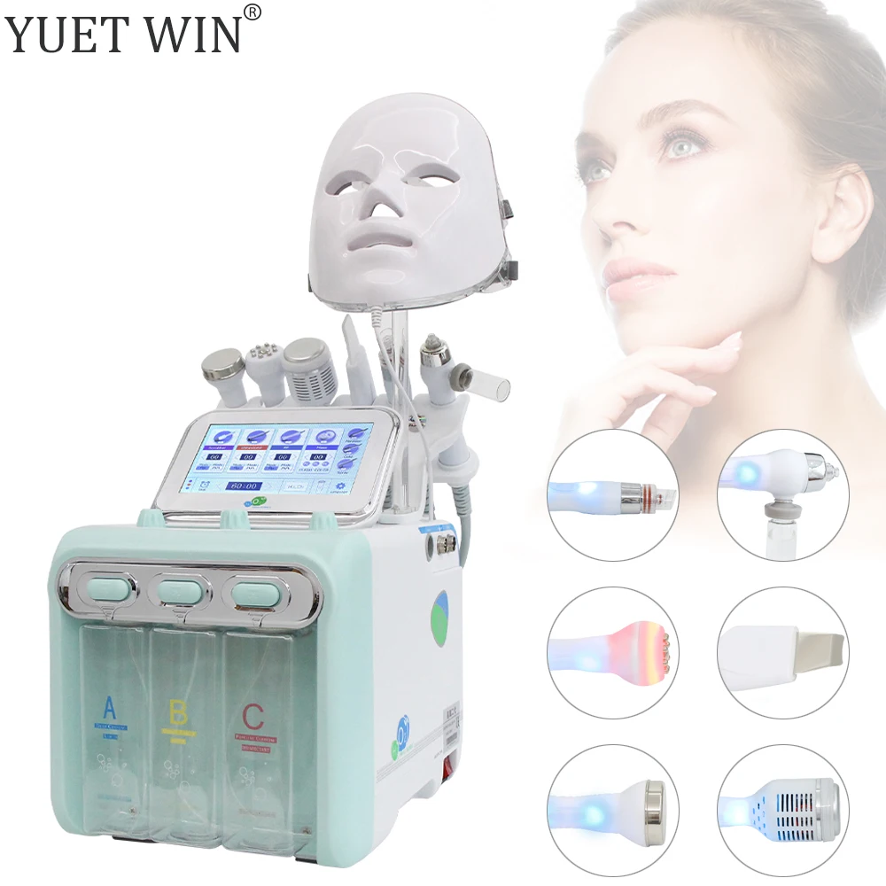 7 in 1 Water Dermabrasion Facial Machine  Deep Cleansing rf Lifting Skin Care Tightening Blackhead Removal Spa Beauty Device