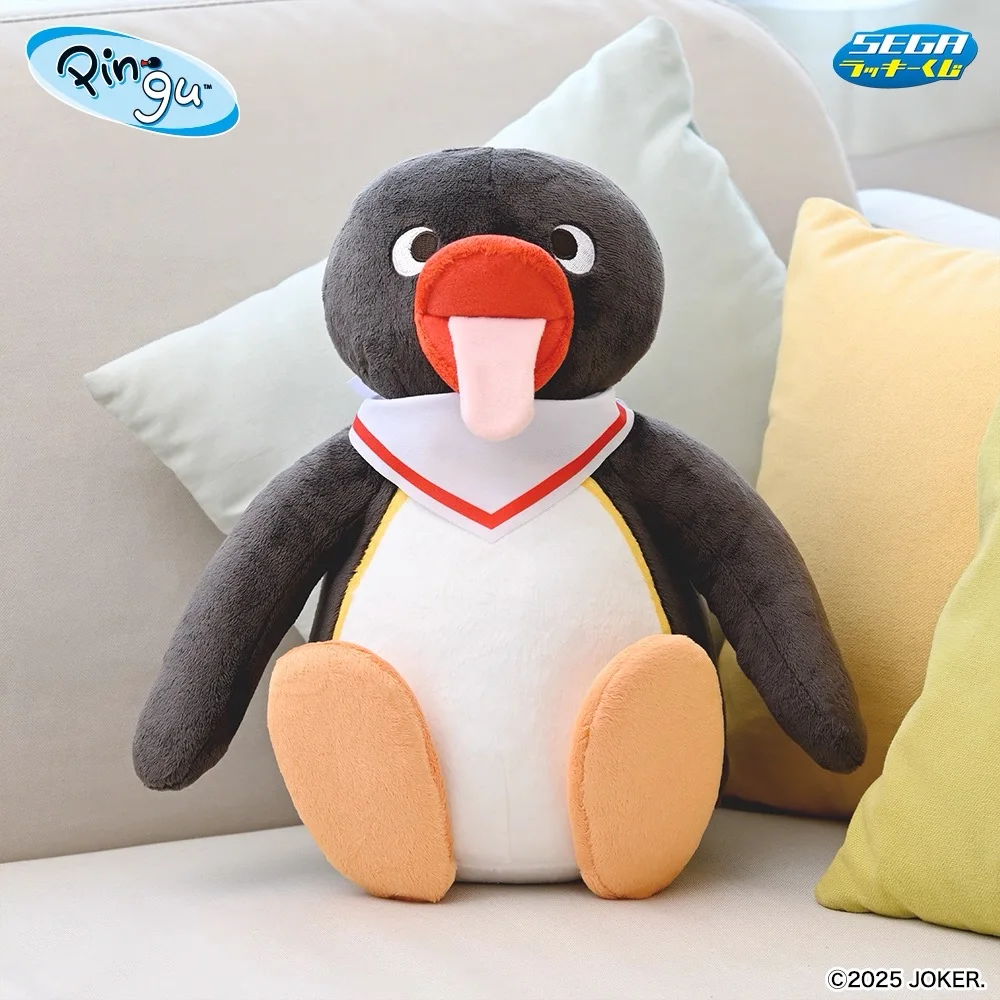 Nuovo Kawaii Carino Pingu Pinguino Lingua fuori Peluche Bambini Animali di Peluche Giocattoli Per I Regali Dei Bambini 30 CM