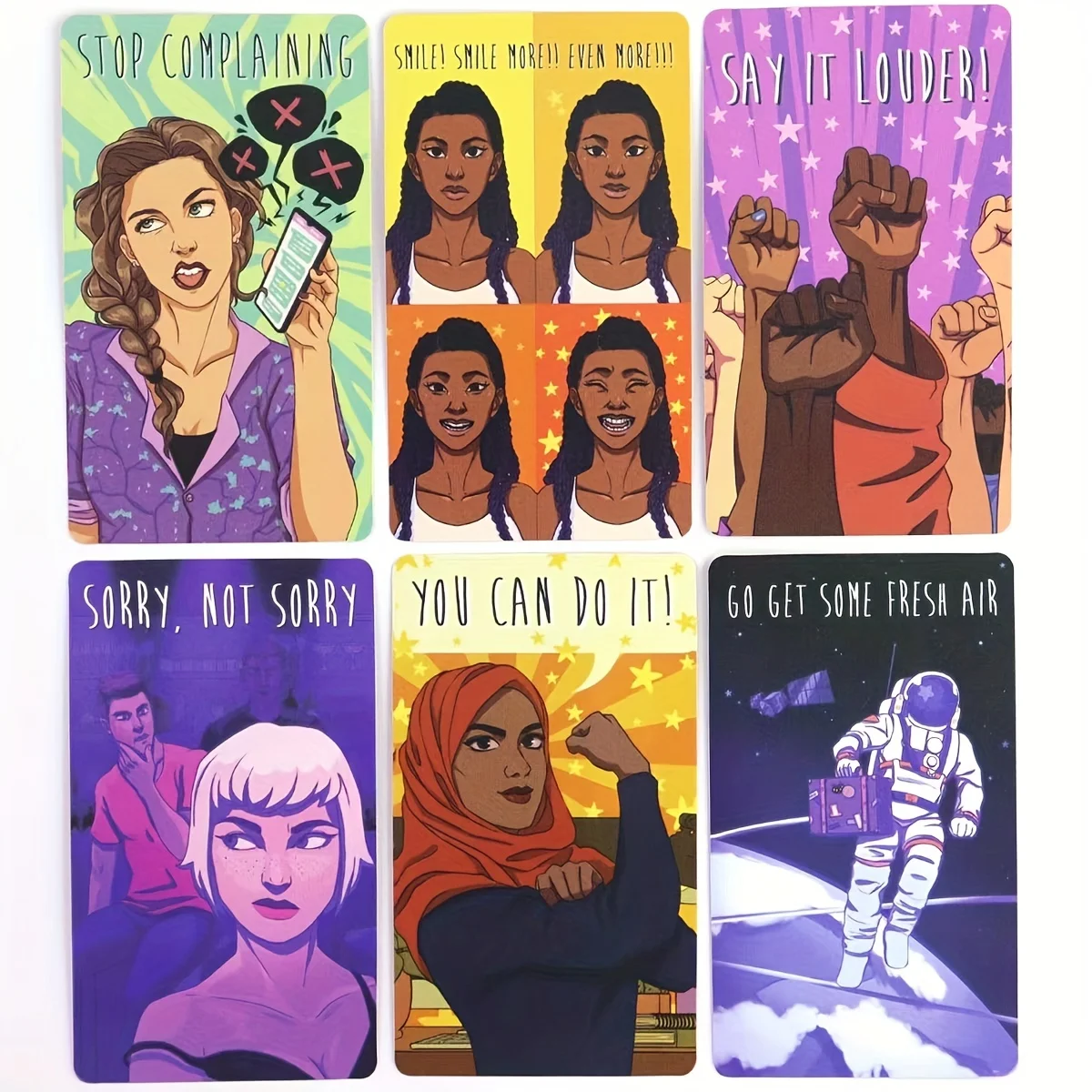 I Don't Care Oracle Cards - سطح مكون من 82 بطاقة مع دليل PDF باللغة الإنجليزية، إصدار جامعي لملحقات لعب الأدوار والألعاب