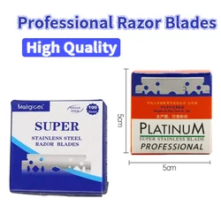 100PCS/Box Single-sided Razor Blade Stainless Steel Razor Blades Men Shaving Shaver Manual Razors Barber Styling Shaving Tools