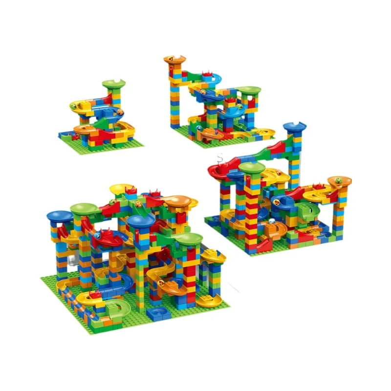 88-514PCS Marmor Rennen Run Blöcke Labyrinth Ball Track Spielzeug Kompatibel stadt Bausteine Trichter Rutsche Blöcke Spielzeug DIY Ziegel Spielzeug