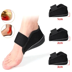 1Pair Gel Heel Pads Invisible 1-3cm Height Increase Non-slip Socks Orthopedic Arch Support Cushion Soles Insole Foot Massage