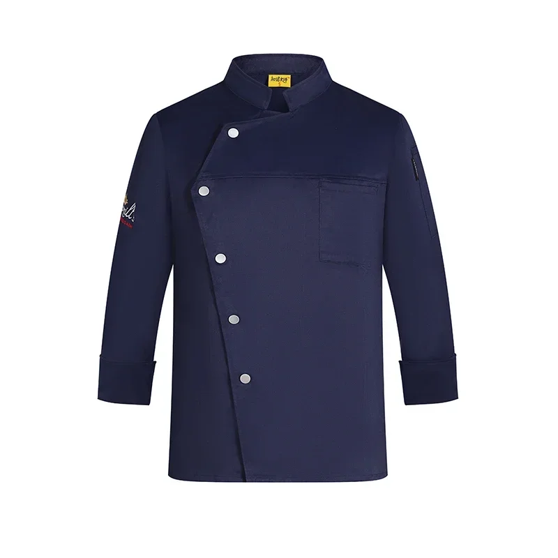 Abrigo de uniforme de Chef para hombre y mujer, chaqueta de cocinero de cocina, ropa de camarero de panadería y restaurante