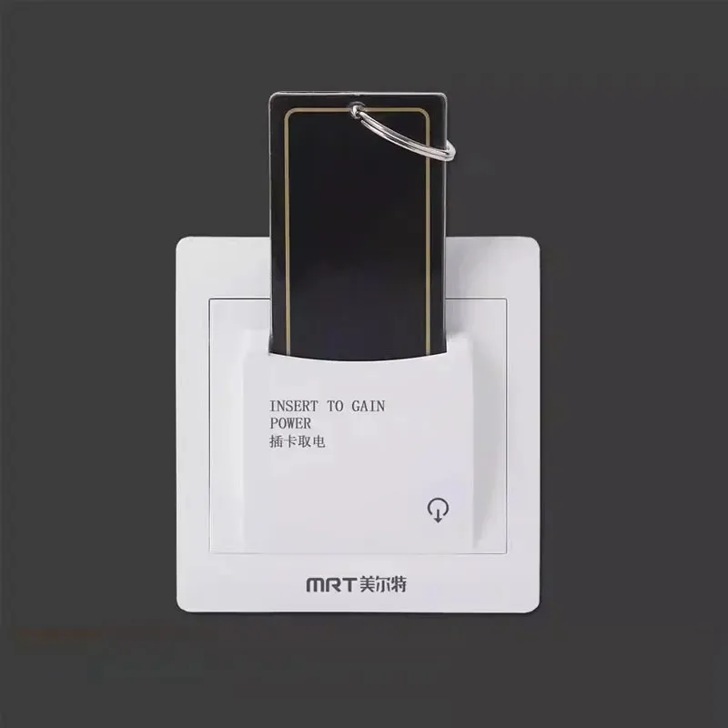 10pcs Magnetic Card Energy Saving Switch 220V 40A 8800W  Insert For Power  Three Line With 15s Time Delay