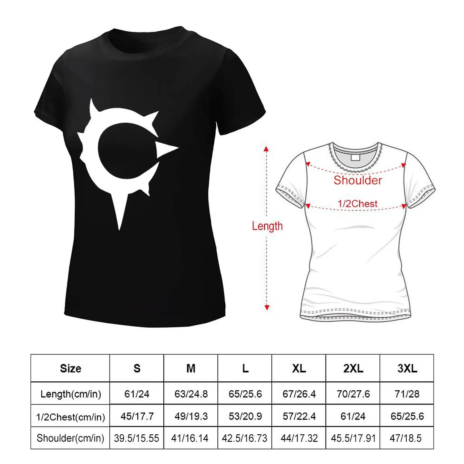Shadowmoon Clan T-Shirt Blouse anime clothes t-shirts for Women cotton