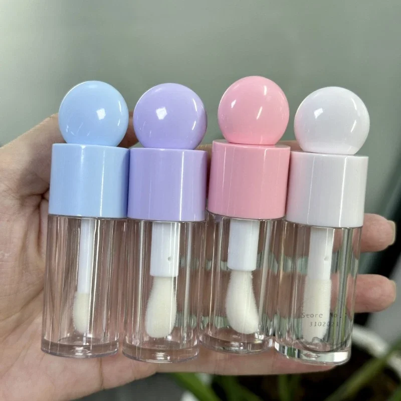 4ML DIY Lip Glaze ขวด Empty Tube ลิปกลอสคอนเทนเนอร์หมวกลิปสติกขวด Lipgloss Tube เครื่องสําอางตัวอย่างคอนเทนเนอร์