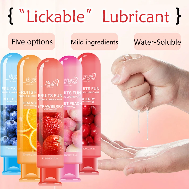 80ML Passionate Fruity Lubricant,Edible Strawberry Flavor Lubricant for  Vaginal Anal Penis,Water-Soluble Sex Love Gel for Adults - AliExpress 66