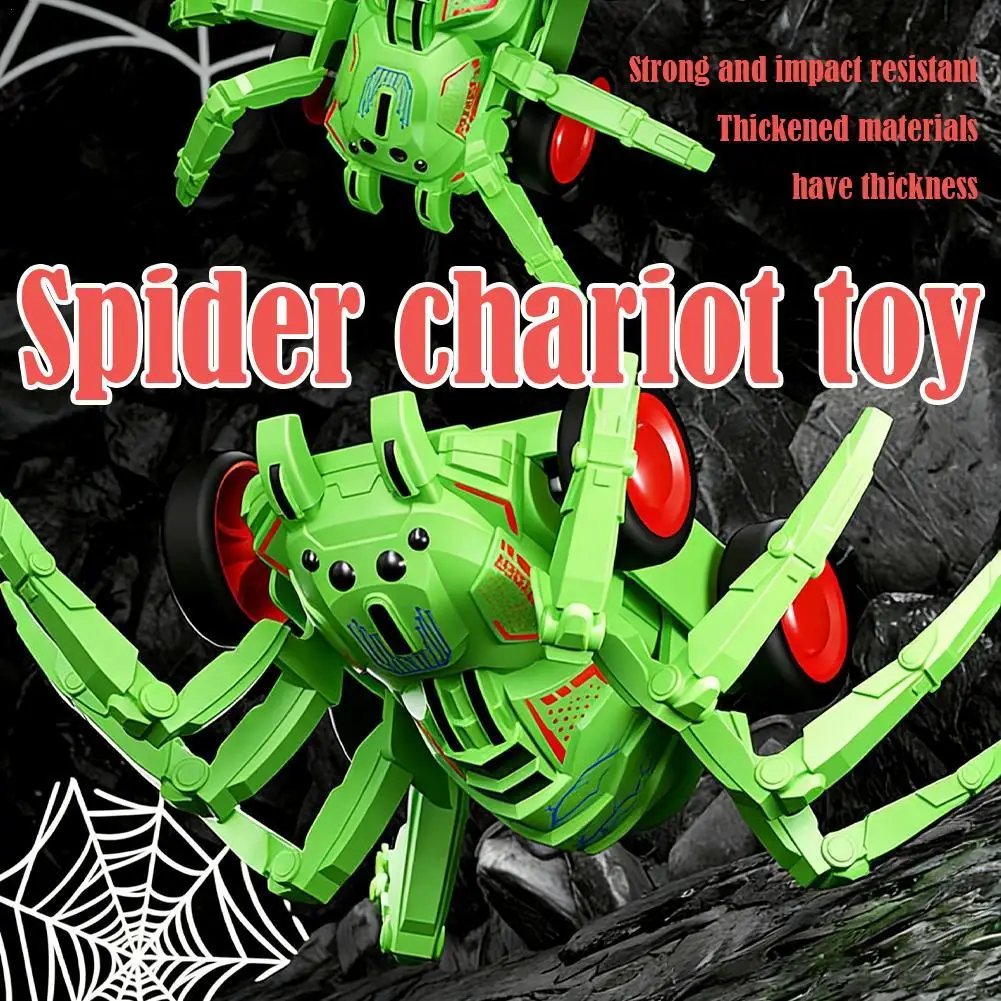 Animal Model Toy Cool Spider Chariot Crawling Spider Simulations Children's Inertial Driving Interactive Toy Birthday Gift