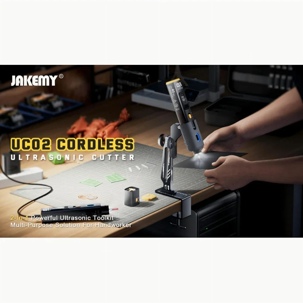 

JM-Y09 беспроводной, портативный, ручной ультразвуковой резак может разрезать модели с 3D-печатью, акрил, дерево и пластик 40 кГц 30 Вт Заменяет JM-Y10