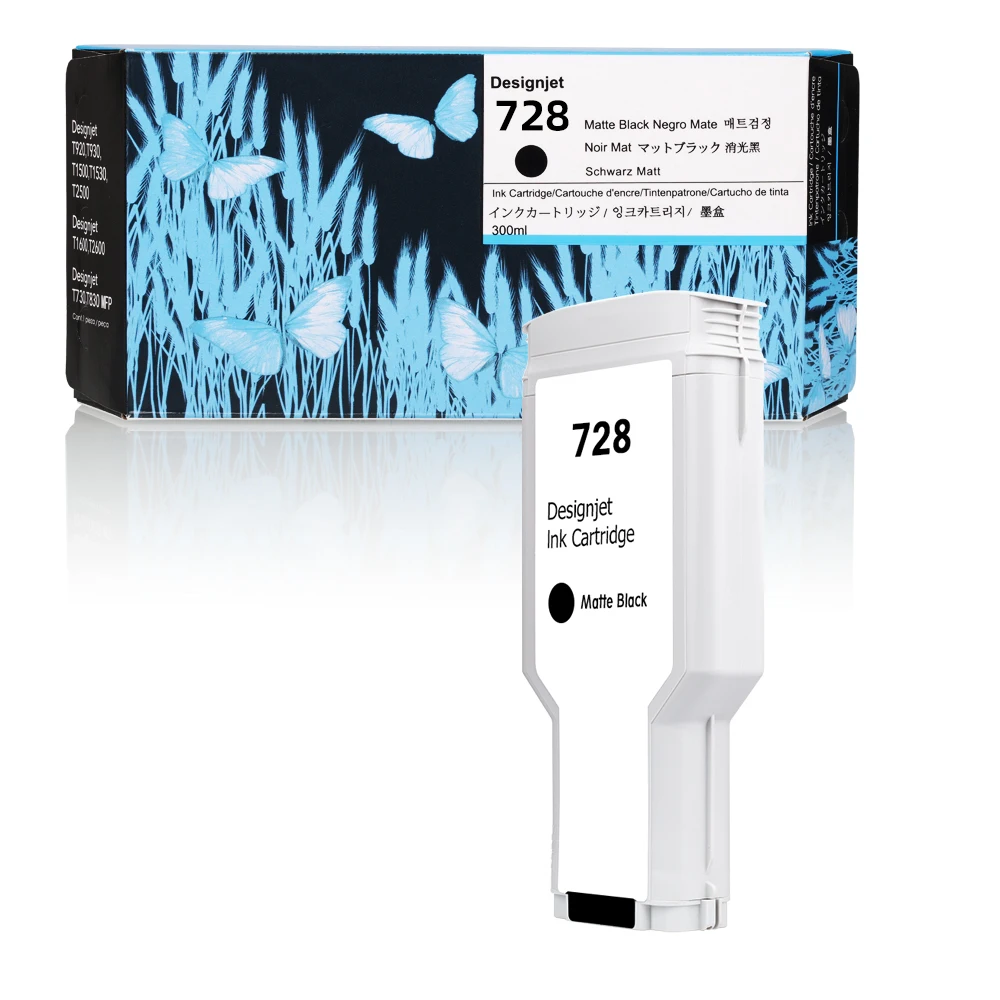OCBESTJET For HP 728 Compatible Ink Cartridge For HP Designjet T730 T830 Printer (4 Color 130ML and 300ML Available)