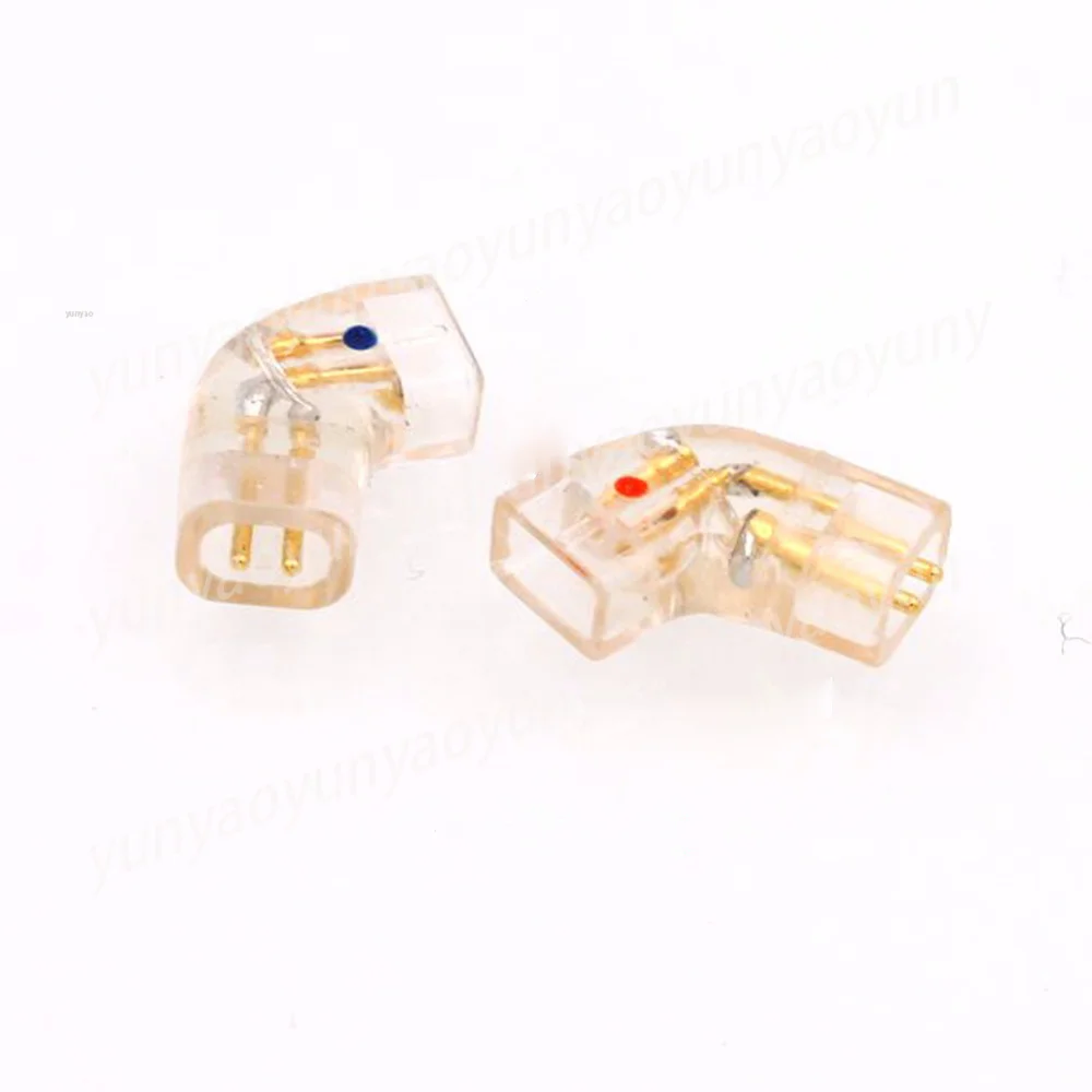 QDC Headphone Plug Gold Plated Male To MMCX 0.78mm Female Adapter Stable Signal Output