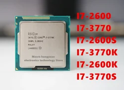 Orijinal i7-2600 I7-3770T I7-2600S I7-3770K I7-2600K I7-2600K I7-3770S I5-2500K I5-2550K I5-3570K dört çekirdekli 1155