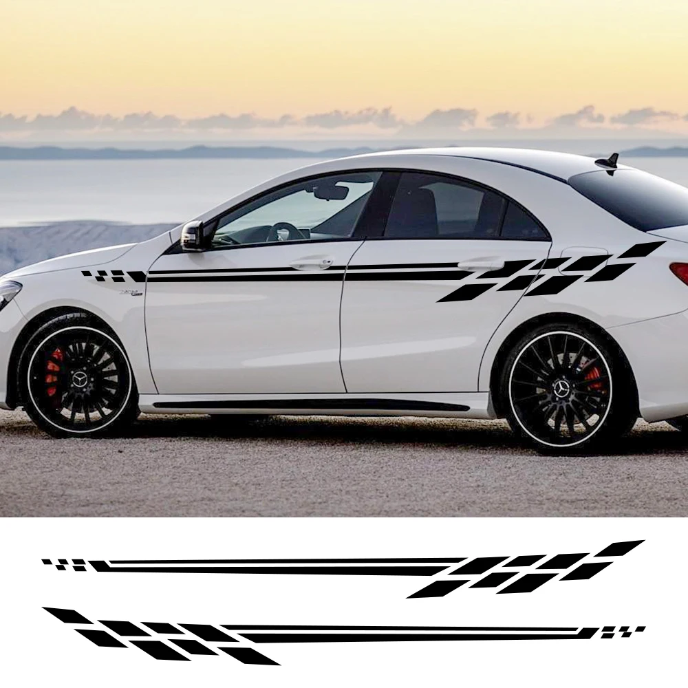 

Car Waist Line Vinyl Film Stickers For SUV Auto Racing Sport Styling Long Stripes Graphic Stripes Decor Decal Tuning Accessories