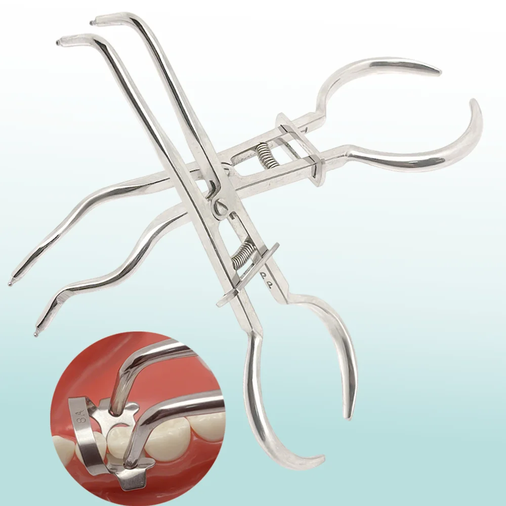 

Dental Rubber Dam Clamp Forceps Stainless Steel Separating Pliers Matrice Matrix Clamp Forceps Dental Surgical Tool