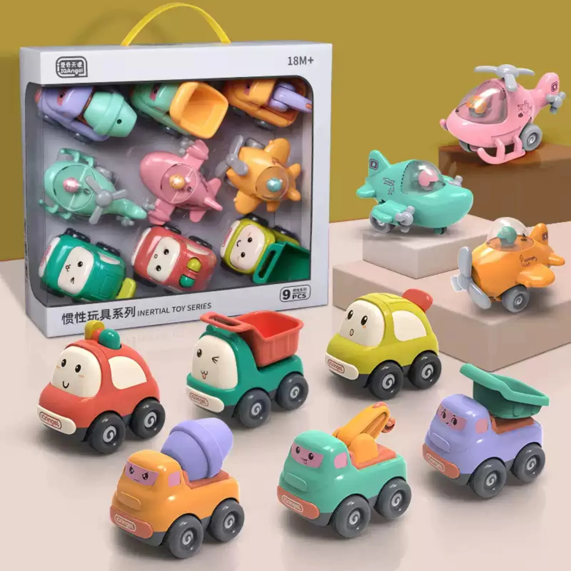 

Children’s Day Gift | Baby Inertia Car Toy | Pull Back Vehicle for Boys 6M-3Y | Exclusive Cartoon Mini Car Model